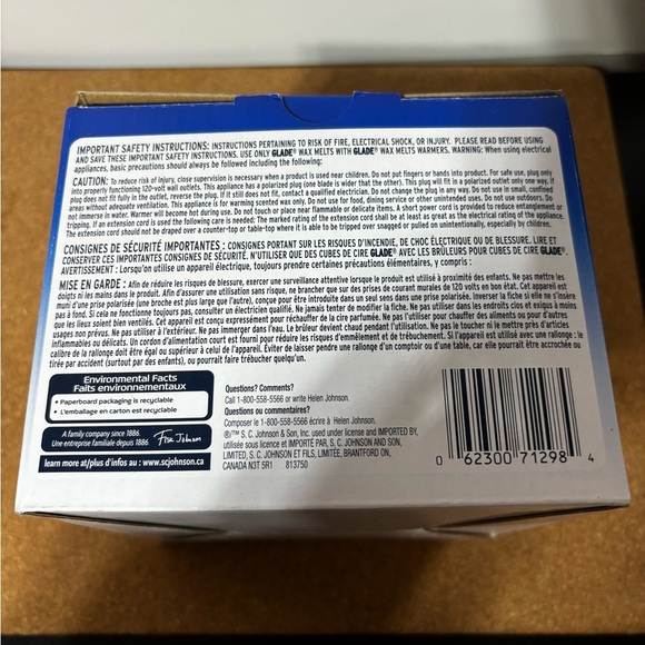 Glade Wax Melts Electric Warmer Cream Beige Floral - Picture 5 of 5